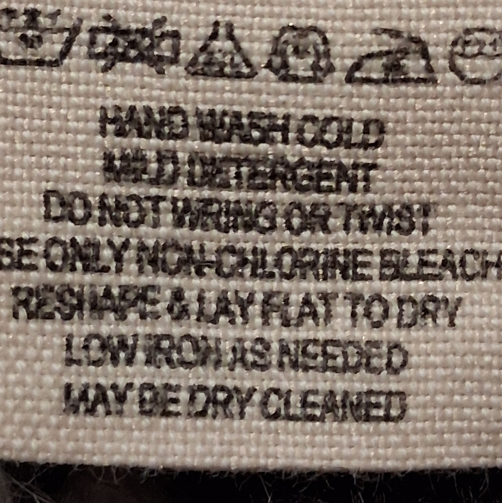 Free People Sweater Monaco Stripped Slouchy Charcoal-Ivory SzM Wool- Alpaca Blen - Picture 10 of 13